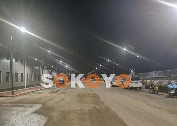 河北保定 厂区8米太阳能路灯